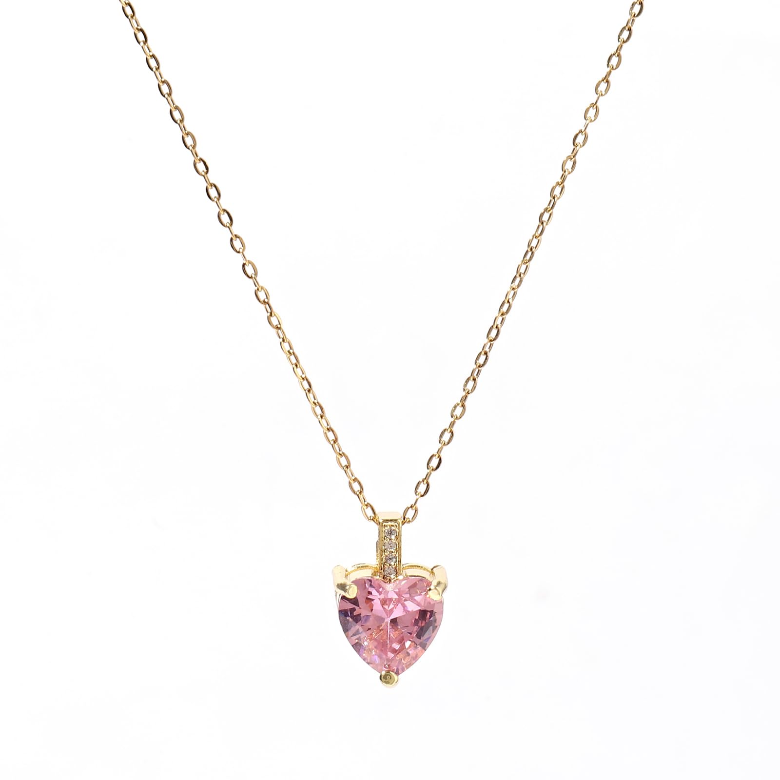 October Birthstone Necklace for Women 14K Gold