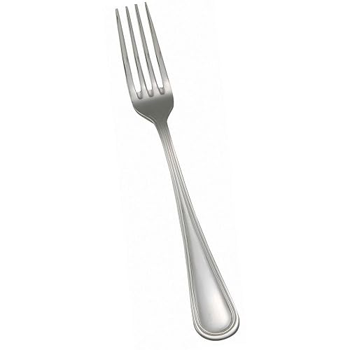 Winco Chantelle 12-Piece Table Fork Set - Heavy Gauge 18-8 Stainless Steel - European Size, Mirror Finish - View #9