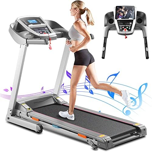 Treadmill 300 lb Capacity, 3.25HP Folding Treadmill with Automatic