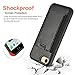 ZVEdeng iPhone 7 case with Pocket iPhone 7 Wallet Case, Ultra Slim Protective iPhone7/8 Cases with ID Credit Card Holder Slot, Durable Shockproof Cover for Apple iPhone 7/8 4.7inch- Black and Black
