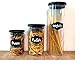 Waterproof Chalkboard Label Stickers by VersaChalk (Vintage, 42 Pcs, w/Chalkboard Pen) Self Adhesive Removable Chalk Labels for Pantry Labels, Bottle Labels, Mason Jar Labels, Containers