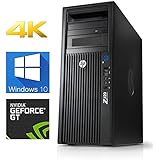 HP Z420 4K CAD 3D Designing Computer- Intel Quad Core Xeon CPU upto 3.8GHz CPU- 16GB DDR3 RAM- 250GB SSD- GT730 4GB Graphics Card- Windows 10 Pro- USB 3.0 (Certified Refurbished)