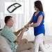 Able Life Universal Standing Handle Plus to Transfer Senior, Elderly, Bariatric, or Handicap Patient, Assists Caregiver, Nurse, or Therapist, Replacement for Gait Belt - Blue