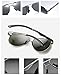Shushu Jacob Men's Polarized Sunglasses UV400 Protection Vintage Aviator Black Lens Gunmetal Frame