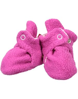 Cozie Fleece Booties Unisex Solid and Stripe Two Tone Baby Bootie