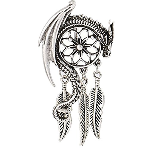 Dragon dream guardian pendant necklace bohemian viking charm wome…