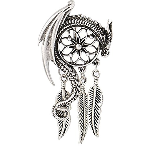 Dragon Dream Guardian Pendant Necklace Bohemian Viking Charm Women Necklace Jewelry