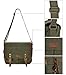 Canvas Camera Bag ZLYC Leather Trim Camera Case Vintage DSLR Shoulder Messenger Purse for Women & Men