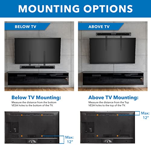 Mount-it! Soporte de Altavoz de TV para Sonos ARC | Sonido direccional en Todas Partes con Soporte de TV para Sonos ARC