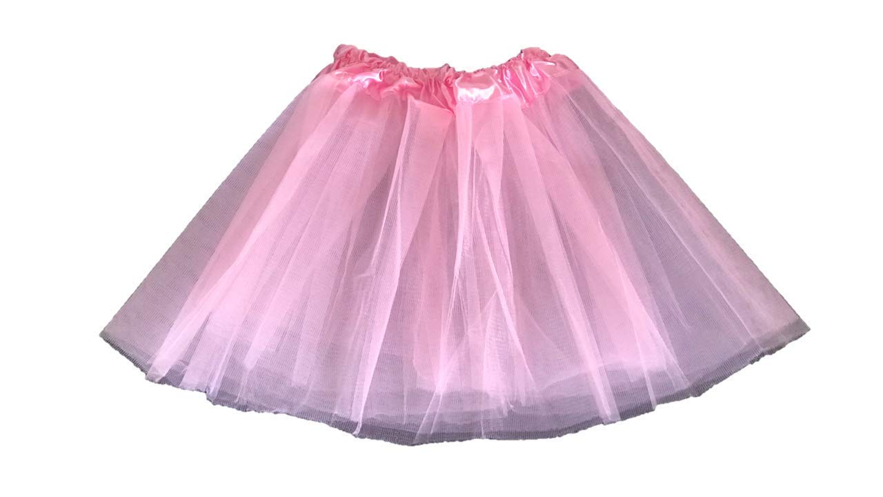 Matissa Girls Tutu Skirt Dress Up Fancy Dress Party Hen Party (Baby Pink, L (Adult Size))