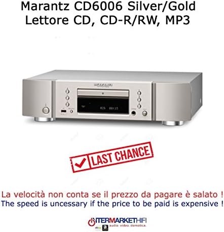 Marantz CD/SACD Player CD6006 CD-R/RW, MP3, WMA, File Playback WAW Input USB-A