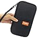 FLYMEI Travel Wallet Family Passport Holder, Document Organizer Travel Wallet with Hand Strap, RFID Blocking Document Organizer Bag Ticket Holder for Women/Men