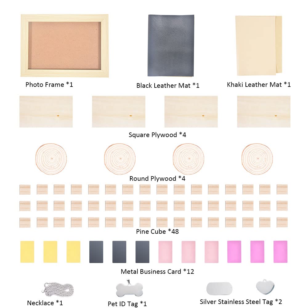 LGT Longer RAY5 10000mW Laser Engraver, Laser Class II & 77pcs Longer Laser Engraving Material Kit