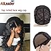 Black Double Lace Wig Caps For Making Wigs Hair Net with Adjustable Straps Swiss Lace from AliLeader