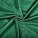 SINGINGLORY Green Velvet Curtains 52 x 84 Inch, Blackout Thermal Insulated Grommet Window Curtain 2 Panels Set for Bedroom and Living Room (W52 xL84, Dark Green Emerald)