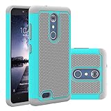 ZTE Zmax Pro Case, ZTE Carry Z981 Case, Asstar Dual Layer Hybrid Defender Protective Shock Absorption Impact Resist Rugged Shell Case For ZTE Zmax Pro / Carry Z981 (Mint)