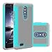 ZTE Zmax Pro Case, ZTE Carry Z981 Case, Asstar Dual Layer Hybrid Defender Protective Shock Absorption Impact Resist Rugged Shell Case For ZTE Zmax Pro / Carry Z981 (Mint)