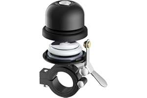 Bicycle Bell for Apple AirTag, Stouchi AirTag Bike Mount GPS Tracker Waterproof Classic Brass Holder Hides Air Tag Under Bike Bell Anti-Theft 2 Sizes for Choice