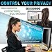 Reversible Computer Privacy Screen, 22 inch – (16:10) Aspect Ratio :: Anti Glare Filter with Blue Light Protection :: Reduces Eye Strain, Blocks 96% UV Radiation :: with Installation Kitthumb 1