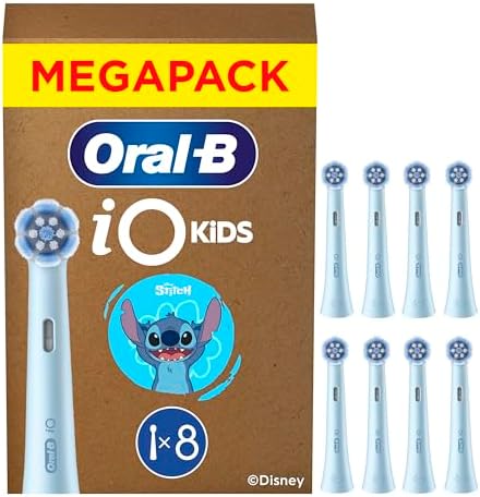 iO Aufsteckbürsten Kids 6+ Disney Stitch, Blau, 8 Stück