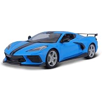 Maisto 2020 Chevrolet Corvette Stingray Coupe (High Wing) in Blue