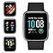 GRDE Smart Watch, Fitness Tracker Watch Activity Tracker Full Touch Screen Smartwatch 5ATM Waterproof with Heart Rate, Sleep Monitor, Step Counter Compatible with iPhone Sumsung for Man and Woman
