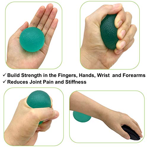 LiteTour Stress Relief Balls and Hand Therapy Balls for Hand Strengthening Exercise and Finger Fidgets Squeeze Balls for Stress Relief for Physical Therapy - Thumbnail 2