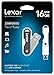 Lexar JumpDrive TwistTurn 16GB USB 2.0 Flash Drive LJDTT16GABNL (Black/Silver)