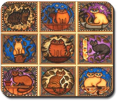 Mosaic Cats Cat Mouse Pad - By Art Plates