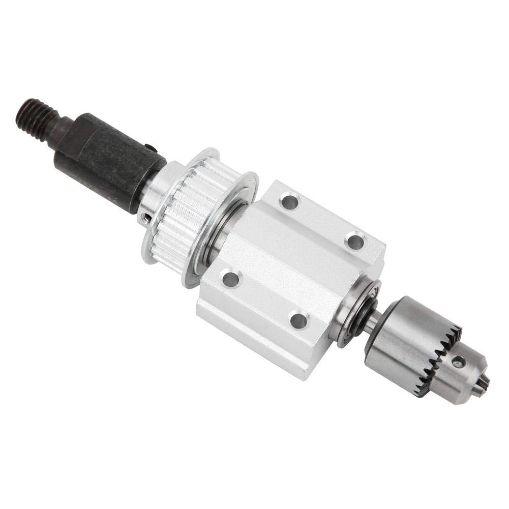 Three-jaw Drill Chuck, Unpowered Spindle Assembly, DIY Woodworking Cutting Table Drill Accessory, F6800Z Matching Bearing