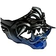 Beyond Collectibles Japanese Monster Hannya Mask Demon Oni Samurai Half Face Shield (Black), One size fit most…