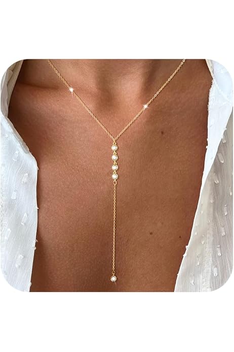 Gold Necklace Cute Long Necklaces Gold Necklace For Women 14K Gold - Main Image