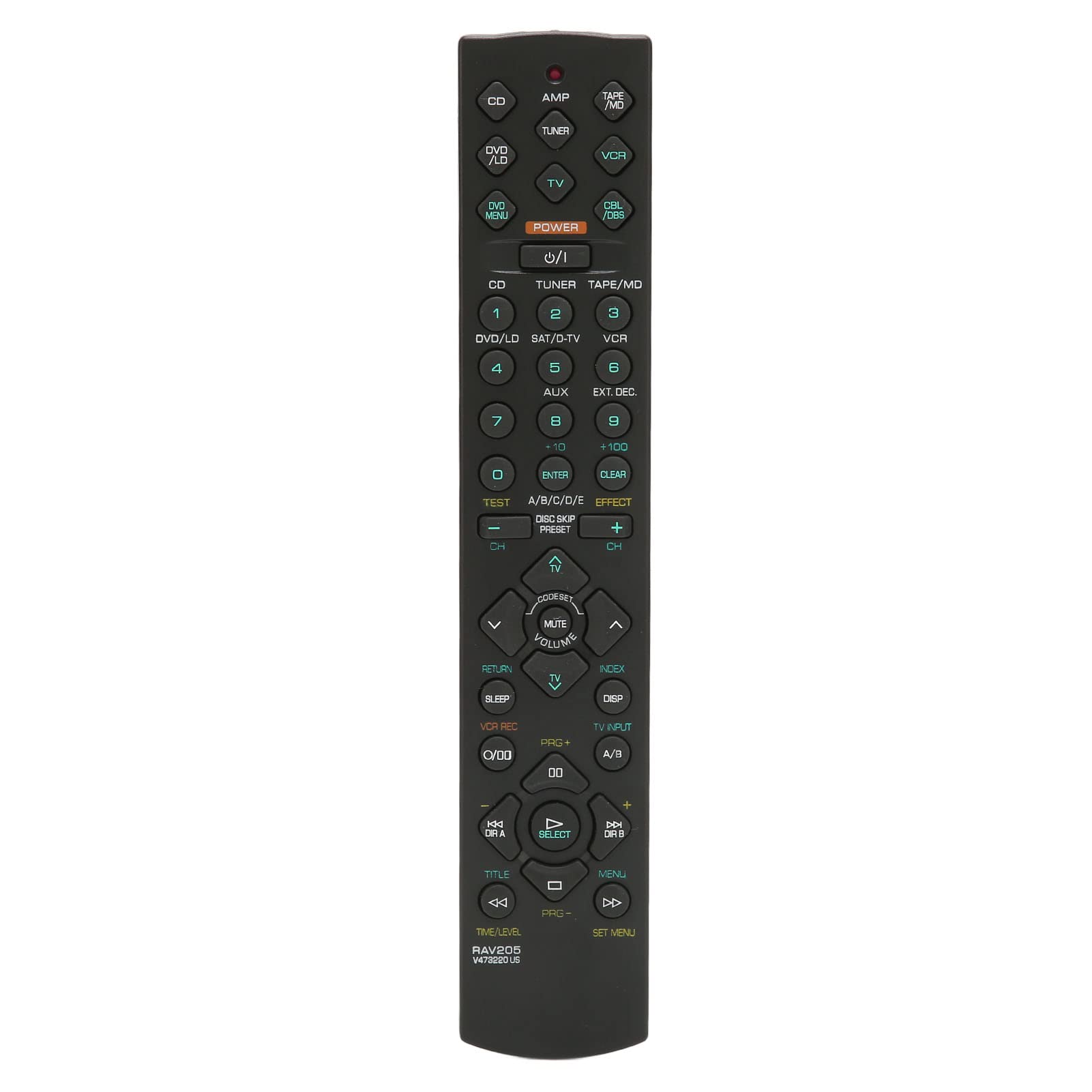 Annadue RAV205 V473220US Remote Control for Yamaha RX-V396 RX-V396RDS HTR-5230 HTR-5230RDS Home Theatre AV Receiver