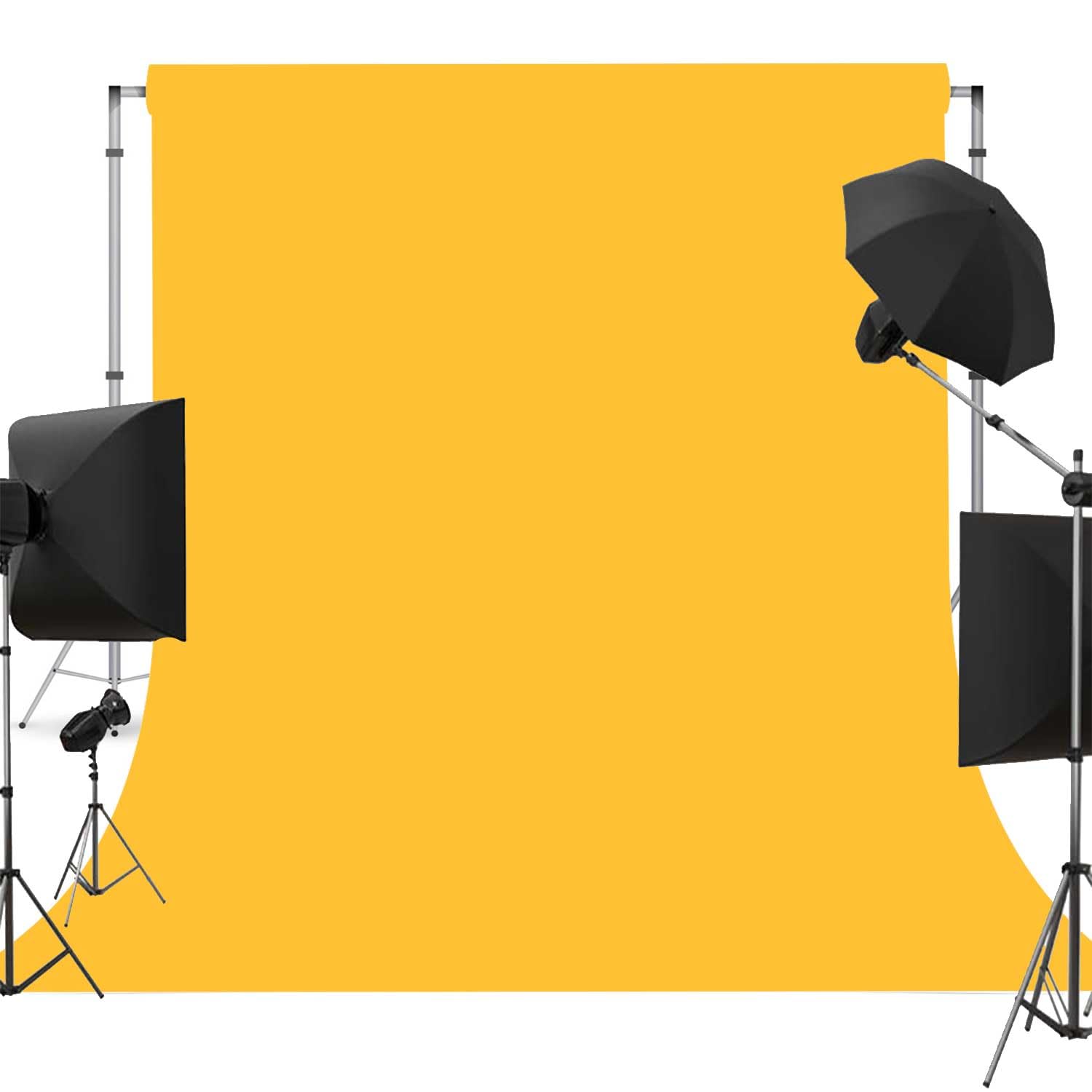 Photo 1 of Yellow Photo Backdrop for Photoshoot Yellow Background for Photography Photo Backdrop Curtain for Party 5 x 7 FT