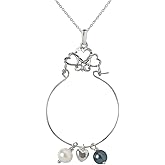 Sterling Silver Three Heart Charm Holder