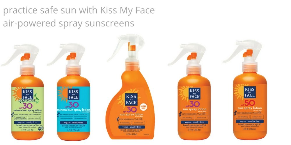 kiss my face mineral sun spray sunscreen lotion spf 30 sunblock