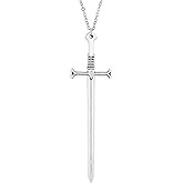 HAQUIL Sword Pendant Chain Necklace Jewelry Penndant Necklace for Men and Women Gift (Sword 04)