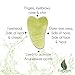 Jade Gua Sha Massage Stone - Organic Anti Aging Gua Sha Facial Tool, Newest Hand Made Gua-Sha Board – Natural Healing Stone Tools for Facial Spa Acupuncture Trigger Point Treatment. Includes E-sha sha
