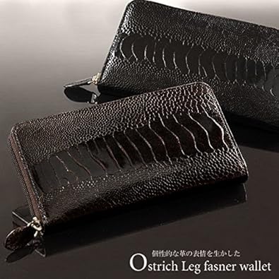 Amazon オーストリッチ本革 レッグラウンド長財布 レディース メンズ ロングウォレット 黒 浪漫shop 財布 Amazon オーストリッチ本革 レッグラウンド長財布 レディース メンズ ロングウォレット 黒 浪漫shop 財布