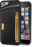 Smartish iPhone 6/6s Wallet Case - Wallet Slayer Vol. 2 [Slim Protective] Credit Card Holder for Apple iPhone 6s/6 (Silk) - Black Onyx