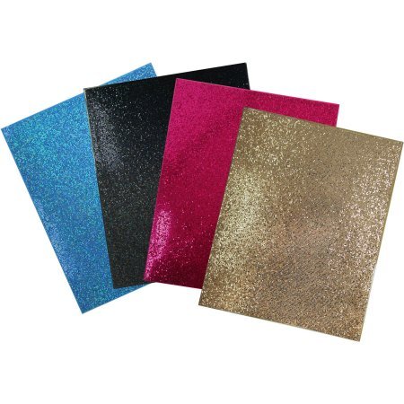 Bedazzled Glitter Folder/Portfolios, 4-Pack