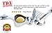 Vergiano Highest Quality Premium Stainless Steel Easy Clean No Pulp Garlic Press & Crusher - Ginger Mincer & Chopper - Super Strong Crushing with Extra Grip No Slip Handles