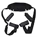 Restraint Kit, Extra-Strength Bondage Strips Set with Neck Pad Ankle/Wrist Cuff, Black