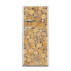 XIAOMAN Cocina Nevera Pegatinas Patrón de Madera HD Cubierta de la ...