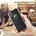 LOHASIC for iPhone Xs Case, Luxury Leather Soft Flexible Electroplated Bumper Scratch Resistant Protective Cover for iPhone X 2018 - Black