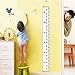 Homdipoo Kids Room Wall Decor Baby Height Growth Chart Ruler, Roll-up Canvas Height Chart Removable Wall Hanging Measurement Chart Wall Decor with Wood Frame for Kids Nursery Room 79