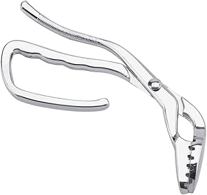 ROSEBEAR Kitchen Tongs, 304 Stainless Steel Anti-scalding Oven Food Tongs Bowl Clip Pliers Gripper Clips Grabber for Hot Pot Plate Baking Tray Pan Dish