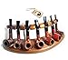 Fashion New Wooden Pipe Stand Rack Holder for Tobacco Smoking Pipes. Handcrafted (For 7)