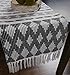 DII Southwest Colby Collection Tabletop, Table Runner, 15x72, Black/Gray