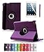 Apple iPad Air 2 Case CINEYO(TM) 360 Degree Rotating Stand Case Cover with Auto Sleep/Wake Feature for iPad Air 2 / iPad 6 (6th Generation) (Purple)